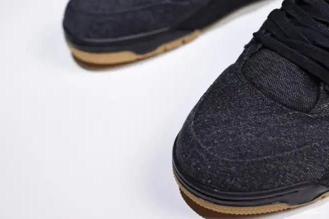 Rep TBK Air Jordan x 'black' Levi's 4 AO2571-001 0501